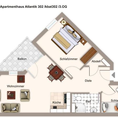 Apartmenthaus Atlantik Apartmenthaus Atlantik 302 Кюлунгсборн Экстерьер фото